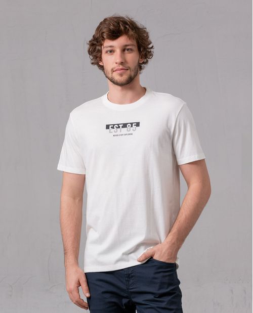 Camiseta básica estampada para hombre