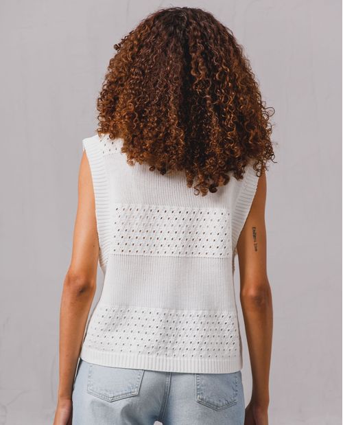 Buzo con detalles desagujados para mujer