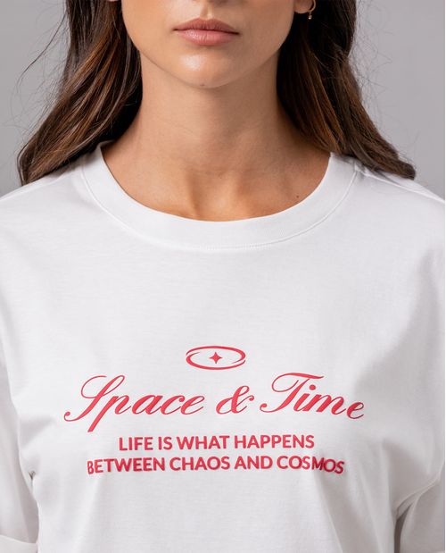 Camiseta básica estampada para mujer