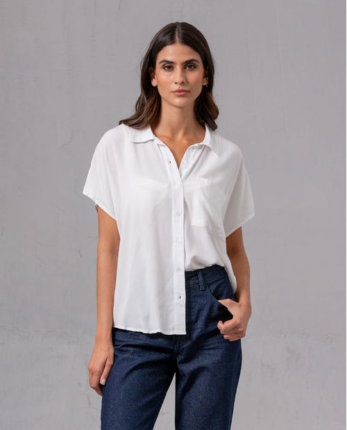 Camisa manga corta para mujer