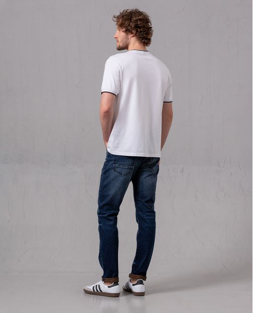 Jean Straight cinco bolsillos para hombre