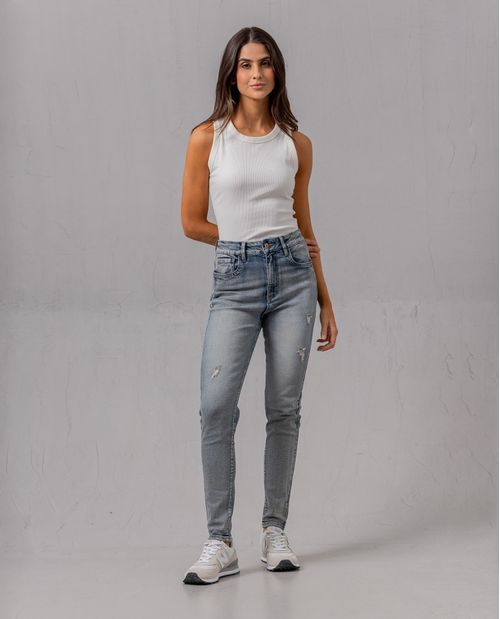 Jean Jegging tono medio para mujer