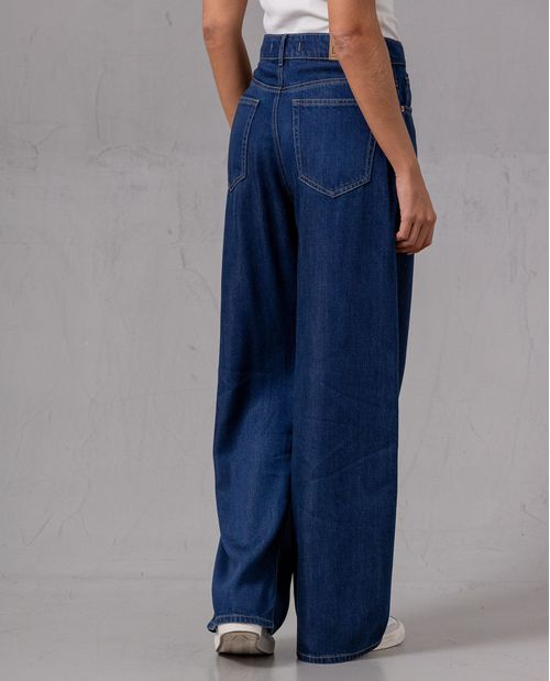 Jean Wide Leg en denim liviano para mujer