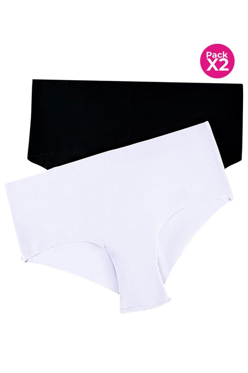 Paquete x2 panty invisible tipo hipster