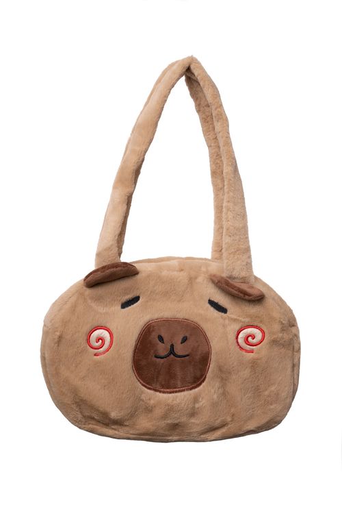 Bolso de mano en forma de capibara de 35cm x 23cm