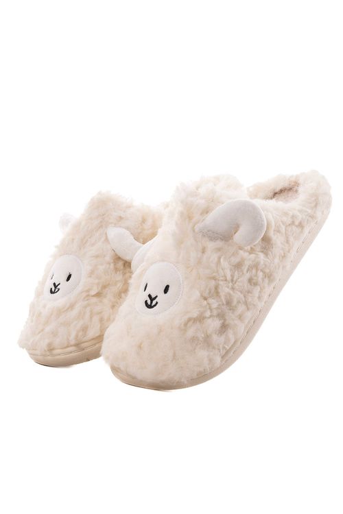 Pantuflas con diseño de oveja