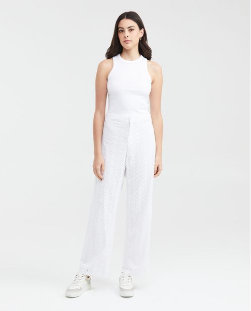 Pantalón en Ojalillo para Mujer