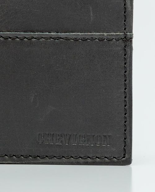 Billetera en Cuero Formato Horizontal Dos Alas con Portadocuments para Hombre