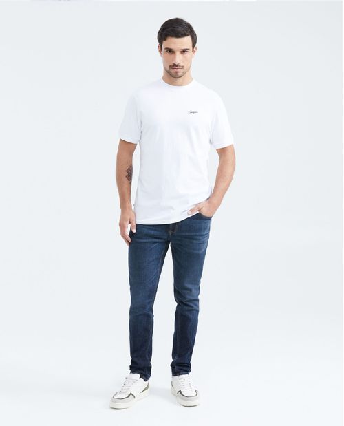 Camiseta Classic Fit Cuello Redondo en Algodón para Hombre