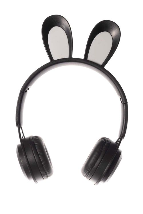 Audífonos inalámbricos de diadema con diseño de conejo