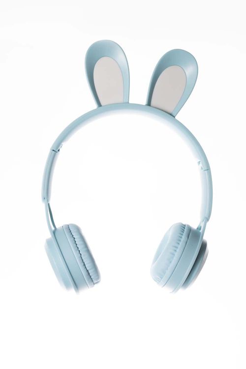 Audífonos inalámbricos de diadema con diseño de conejo