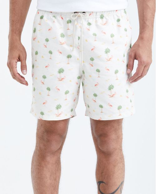 Pantaloneta de Baño Estampada para Hombre