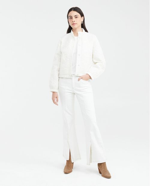 Chaqueta Acolchada Silueta Bomber para Mujer
