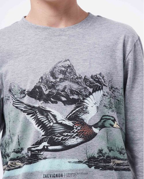 Camiseta Estampada en Algodón para Niño