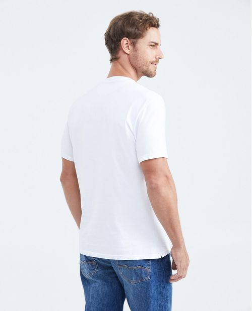 Camiseta Classic Fit con Bolsillo Cuello Redondo para Hombre