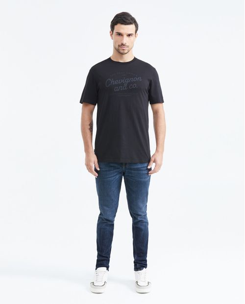 Camiseta Classic Fit Estampada Cuello Redondopara Hombre