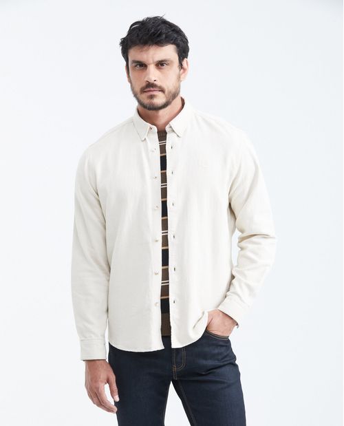 Camisa Classic Fit Manga Larga xxxx para Hombre