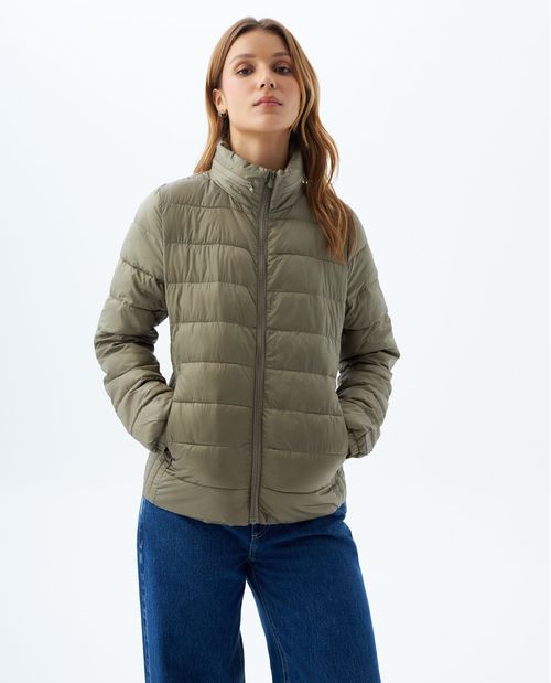 Chaqueta de cuello alto para mujer