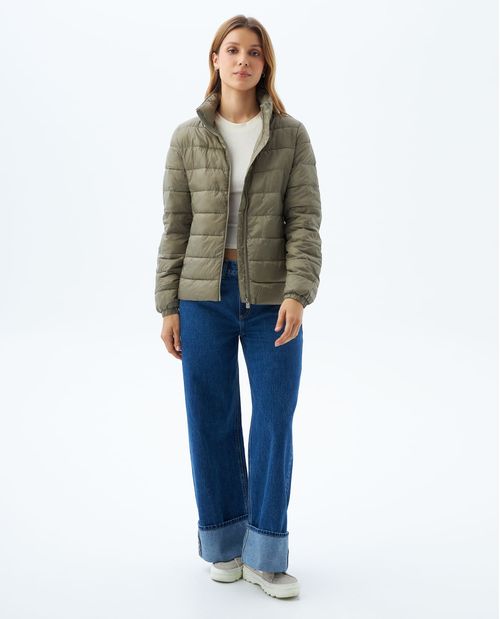 Chaqueta de cuello alto para mujer