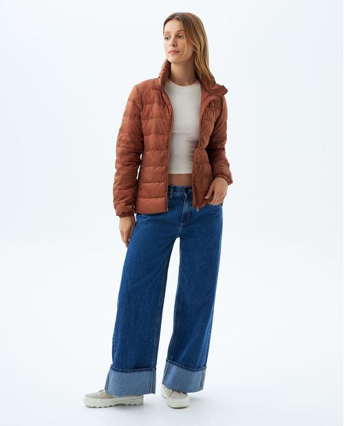 Chaqueta de cuello alto para mujer