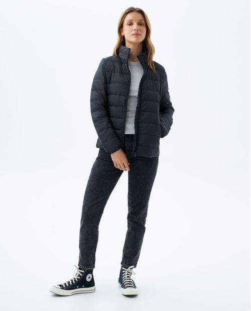 Chaqueta de cuello alto para mujer