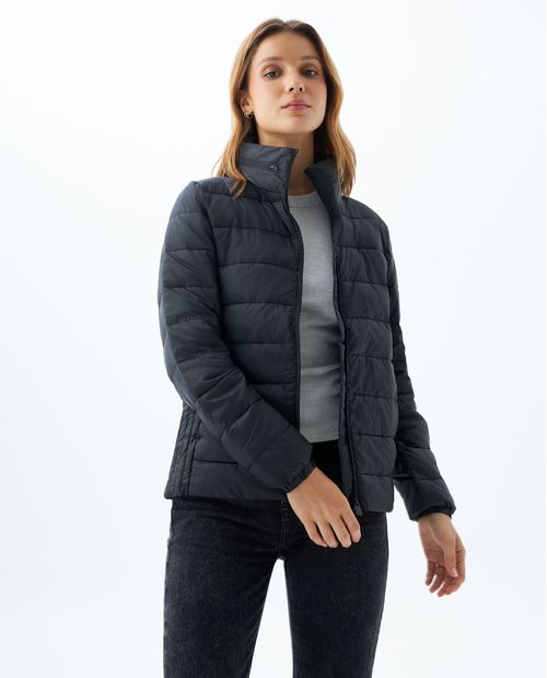 Chaqueta de cuello alto para mujer