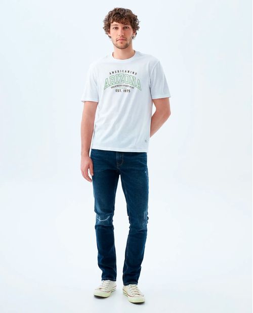 Camiseta manga corta en algodón para hombre