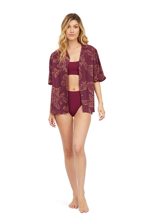 Print Rosso Corale Sally Shirt