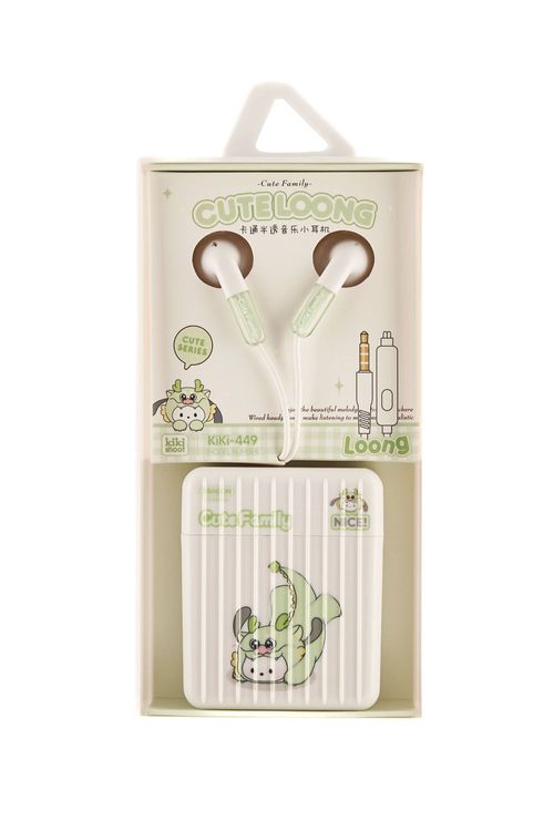Audífonos con cable plug y diseños animados