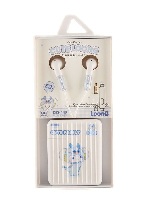 Audífonos con cable plug y diseños animados