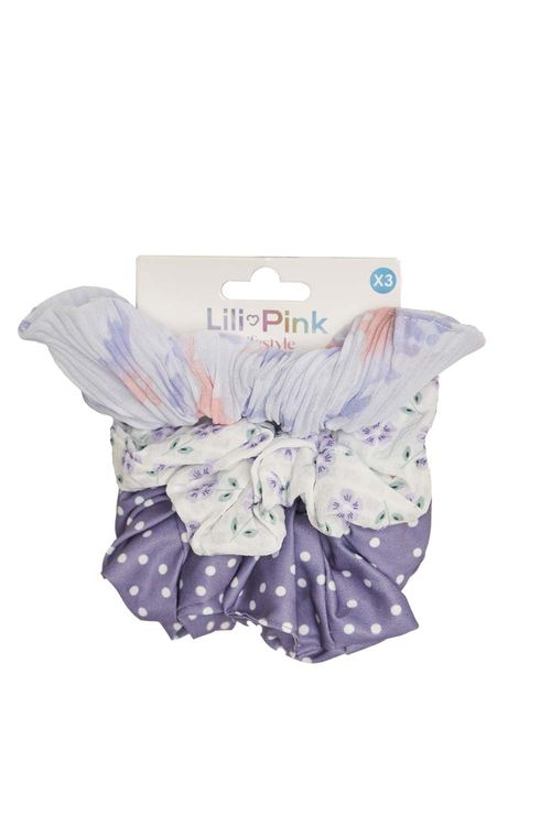 Set moñas x3 unidades color morado