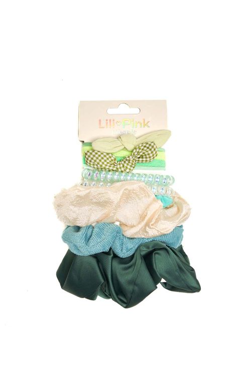 Set de moñas x10 unidades color verde