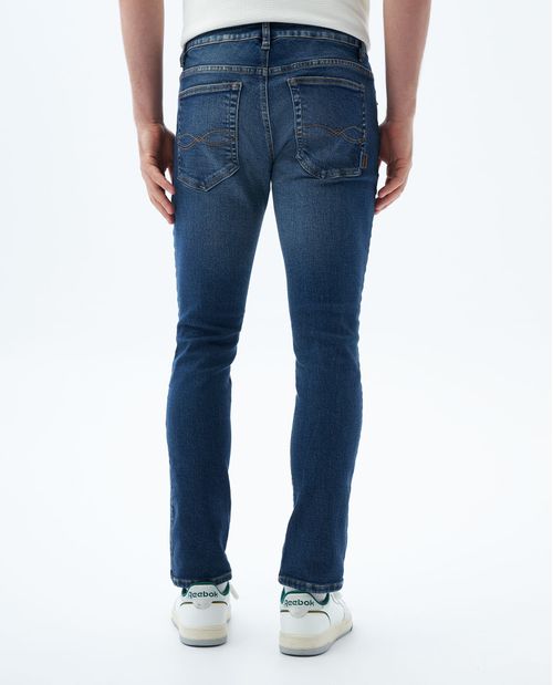 Jean Slim tiro bajo para hombre