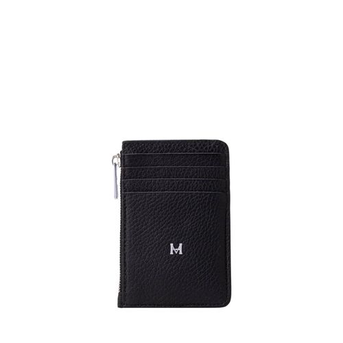 Tarjetero 8 tarjetas con zip negro Sombra