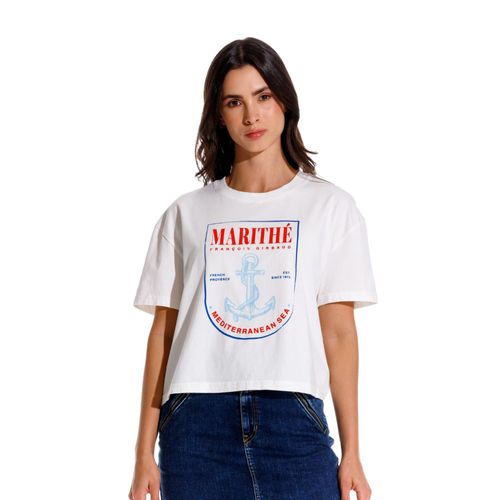 Camiseta Manga Corta Para Mujer Lueur Girbaud