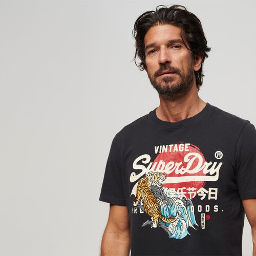 Camiseta Manga Corta Para Hombre Tokyo Vl Graphic Superdry