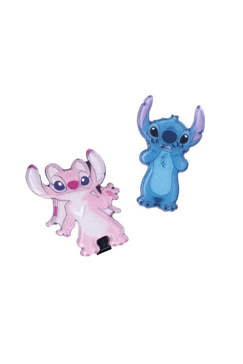 Set de hebillas x2 unidades con diseño de stitch