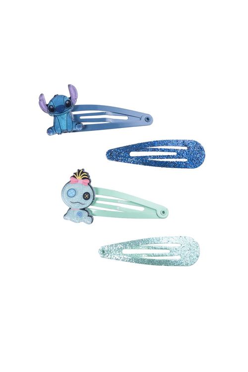 Set de hebillas x4 unidades diseño de stitch