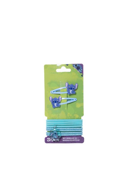 Set de accesorios con diseño de stitch para el cabello