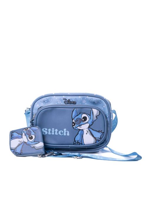 Bolso con monedero diseño de stitch