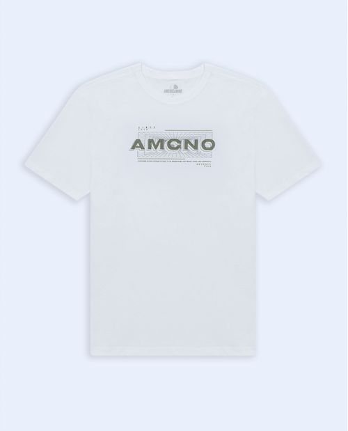 Camiseta básica en 100% algodón para hombre
