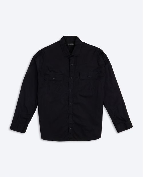 Camisa con bolsillos de tapa para hombre