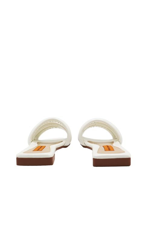 Sandalia Plana Monaco Marfil