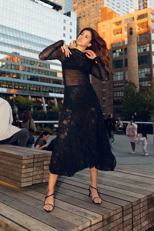 Falda Larga Sienna Negro