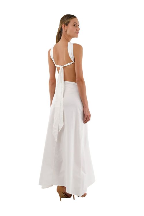 Vestido Largo Lorde Marfil