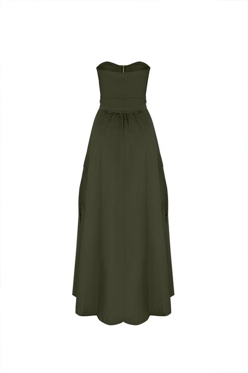 Vestido Largo Tera Verde_Osc