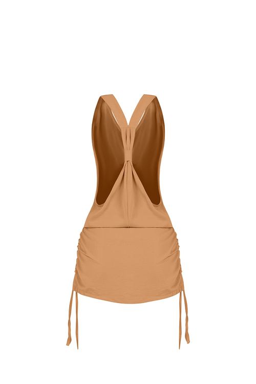 Vestido Corto Sakku Beige