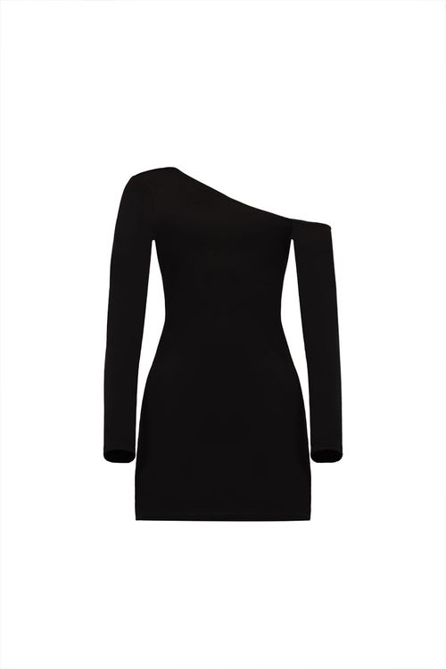 Vestido Corto Celeste Negro