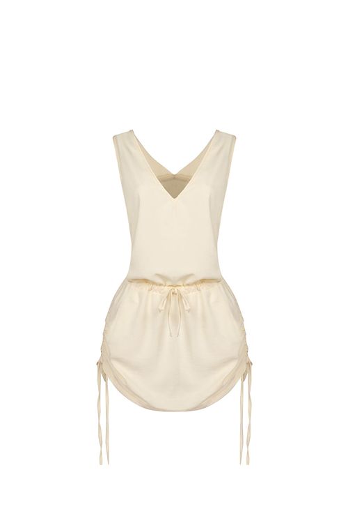 Vestido Corto Sakku Marfil