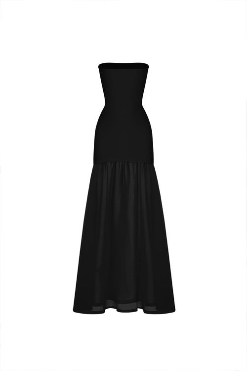 Vestido Largo Lunette Negro
